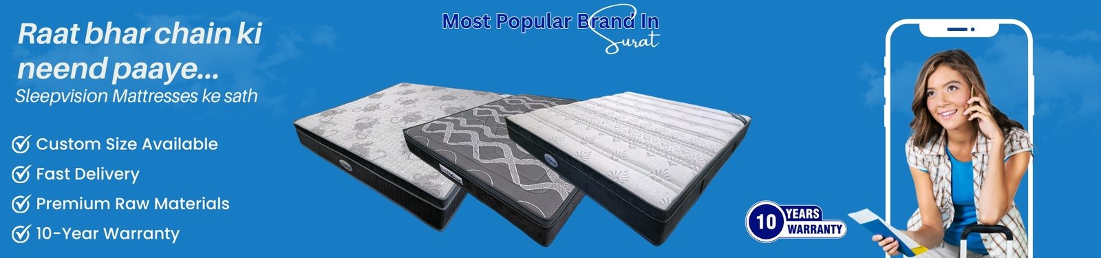 Comfortable mattress designed for healthy and pain-free sleep