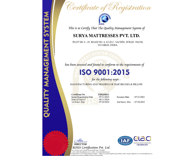 ISO 9001 2015 Certified (IAF)